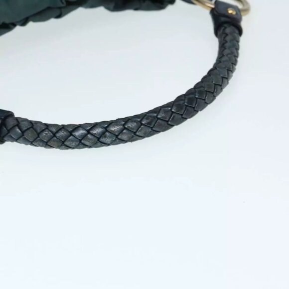 PRADA Hand Bag Nylon Green Gold Auth - Picture 8 of 16